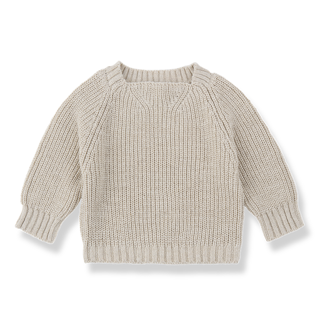 Mola Beige Knit Fisherman Sweater-One More in the Family SP26