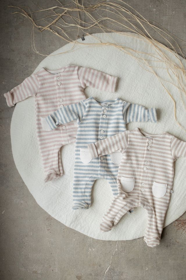 Milo Striped Footie- One More in the Family FW25