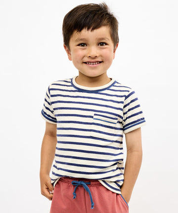 Willie Striped Pocket Tee Shirt - Oso & Me SP26