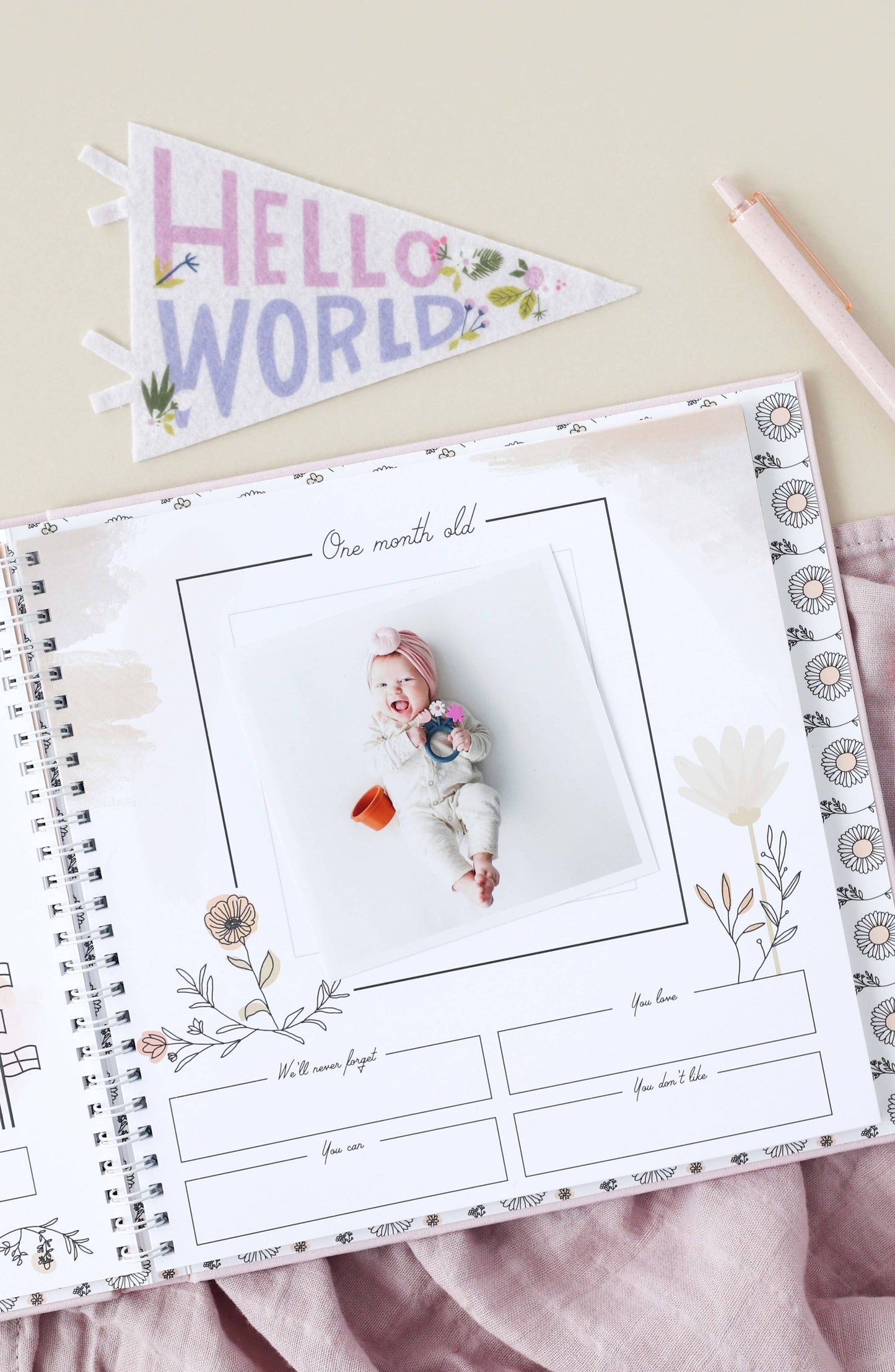 Wildflower Meadow Luxury Baby Memory Book