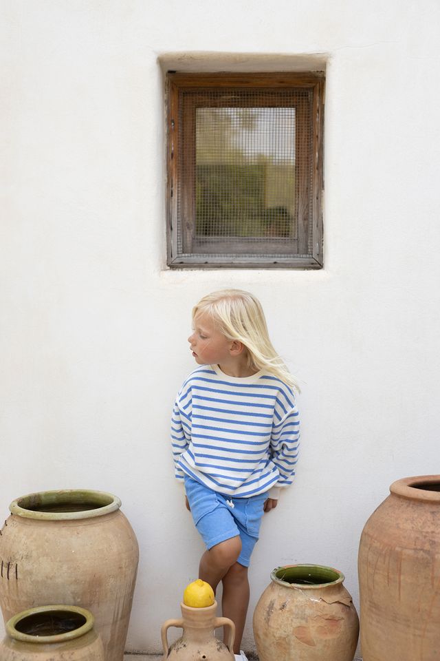 Marroig Terry Striped Sweatshirt-One More in the Family SP26