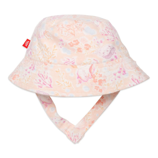 Coral Floral Magnetic Sun Hat - Magnetic Me