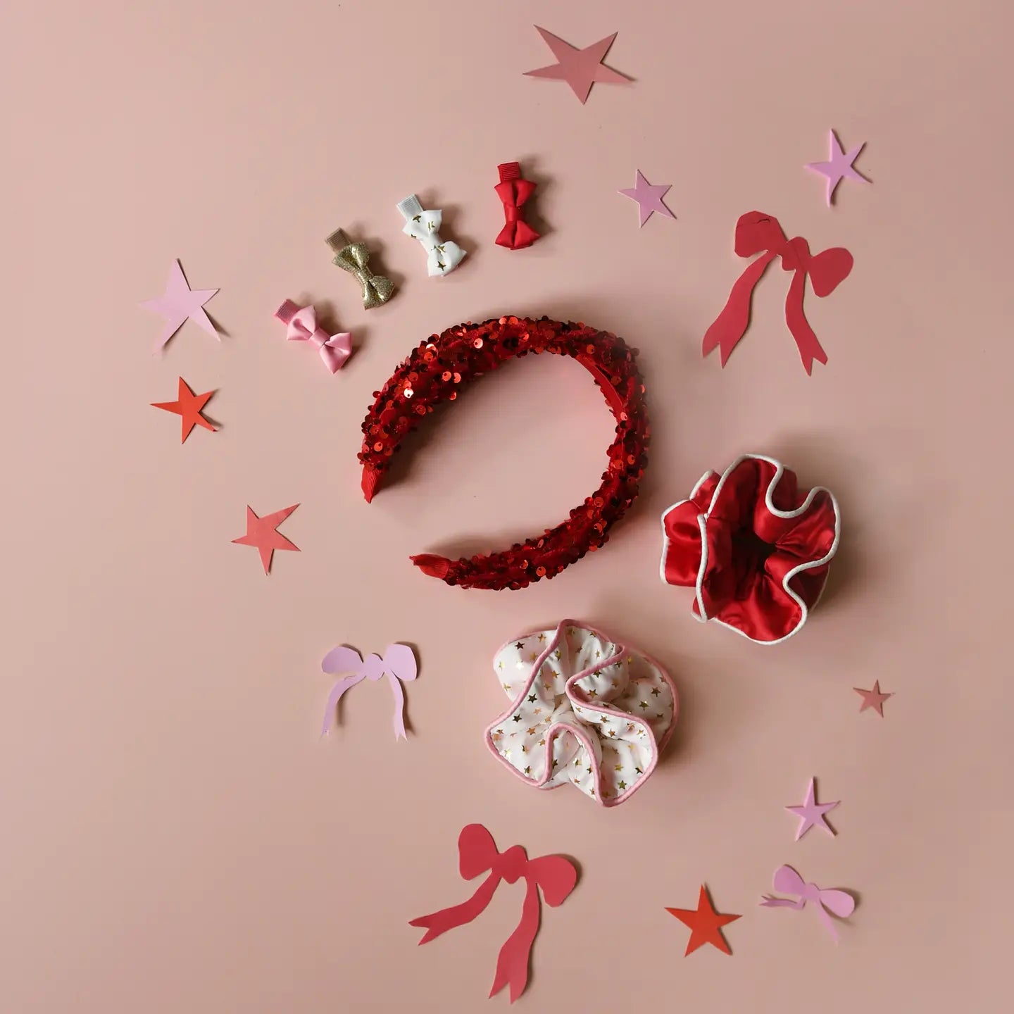 Festive Mini Bow Clips - Rockahula