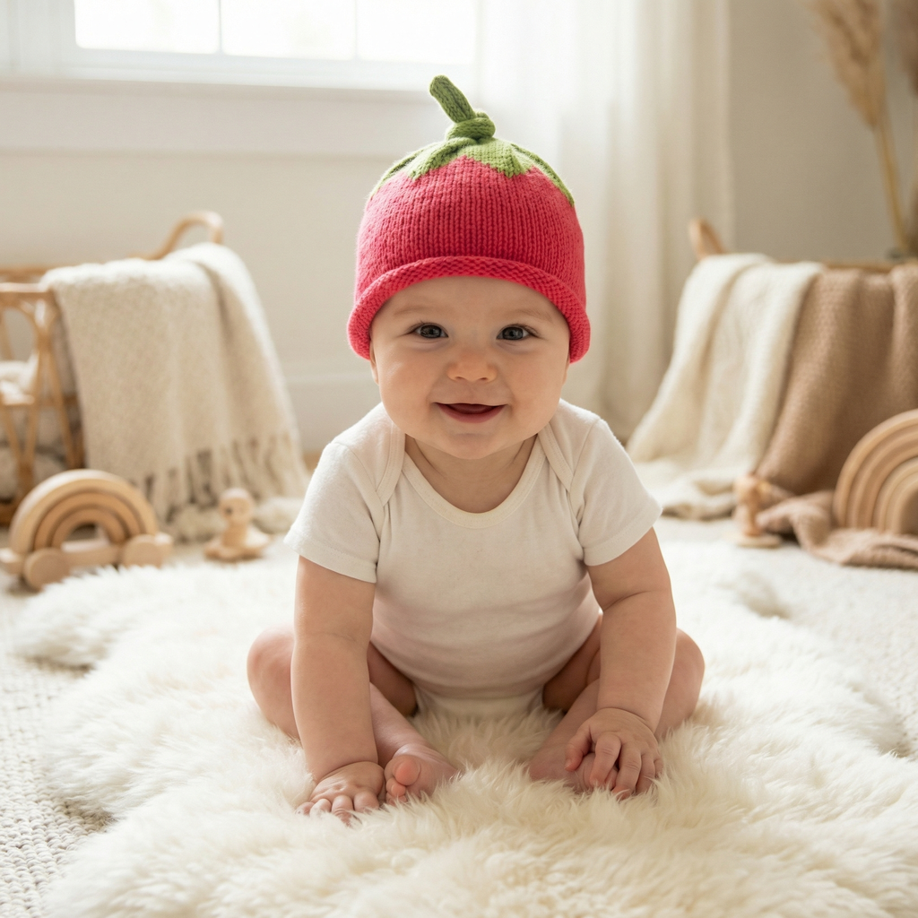 Strawberry Hat-melange