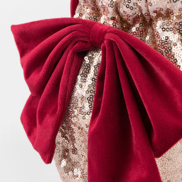 Pink Sequin Bow Bag- Meri Meri