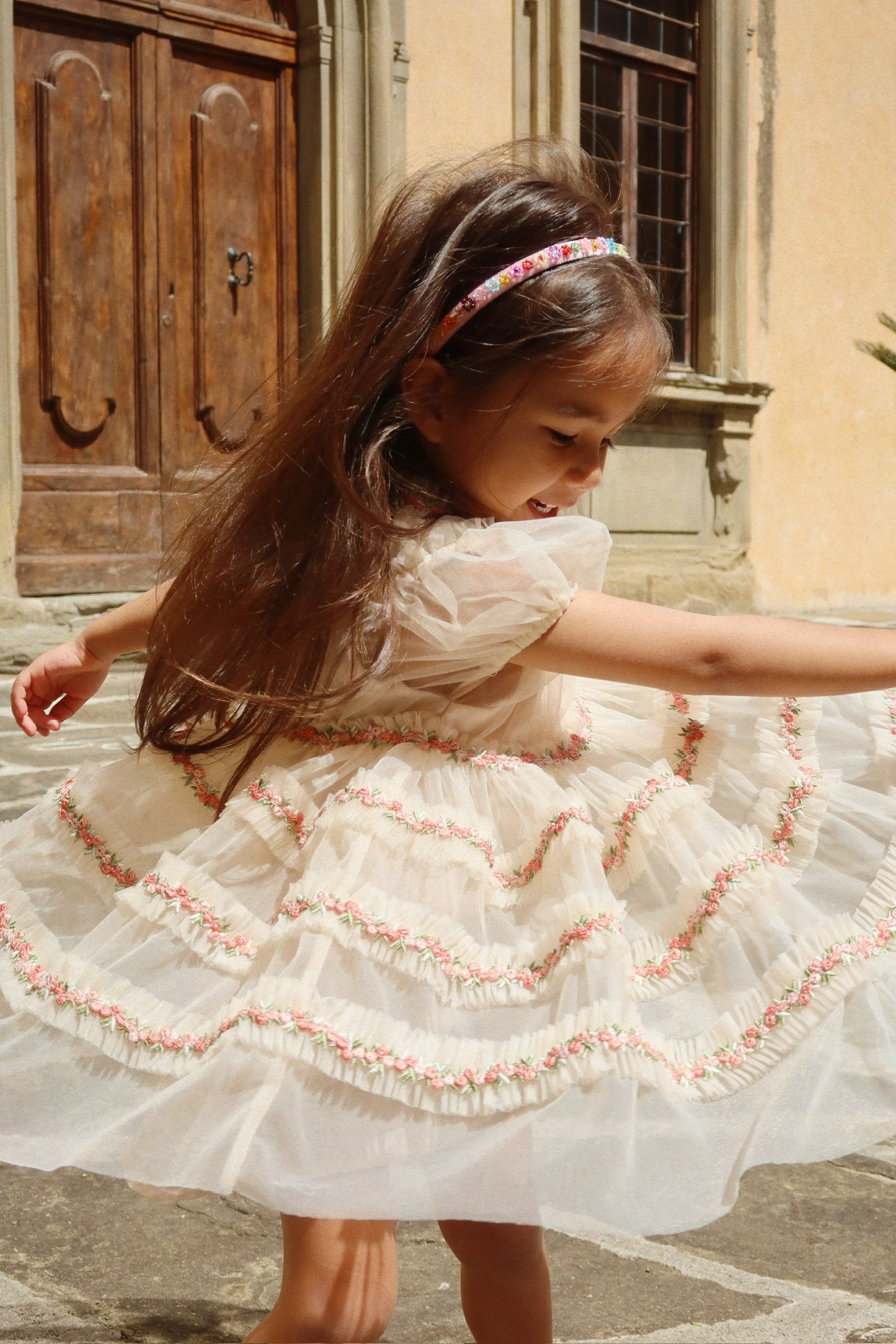 Joelle Tulle Roseette Dress-Konges Slojd SP26