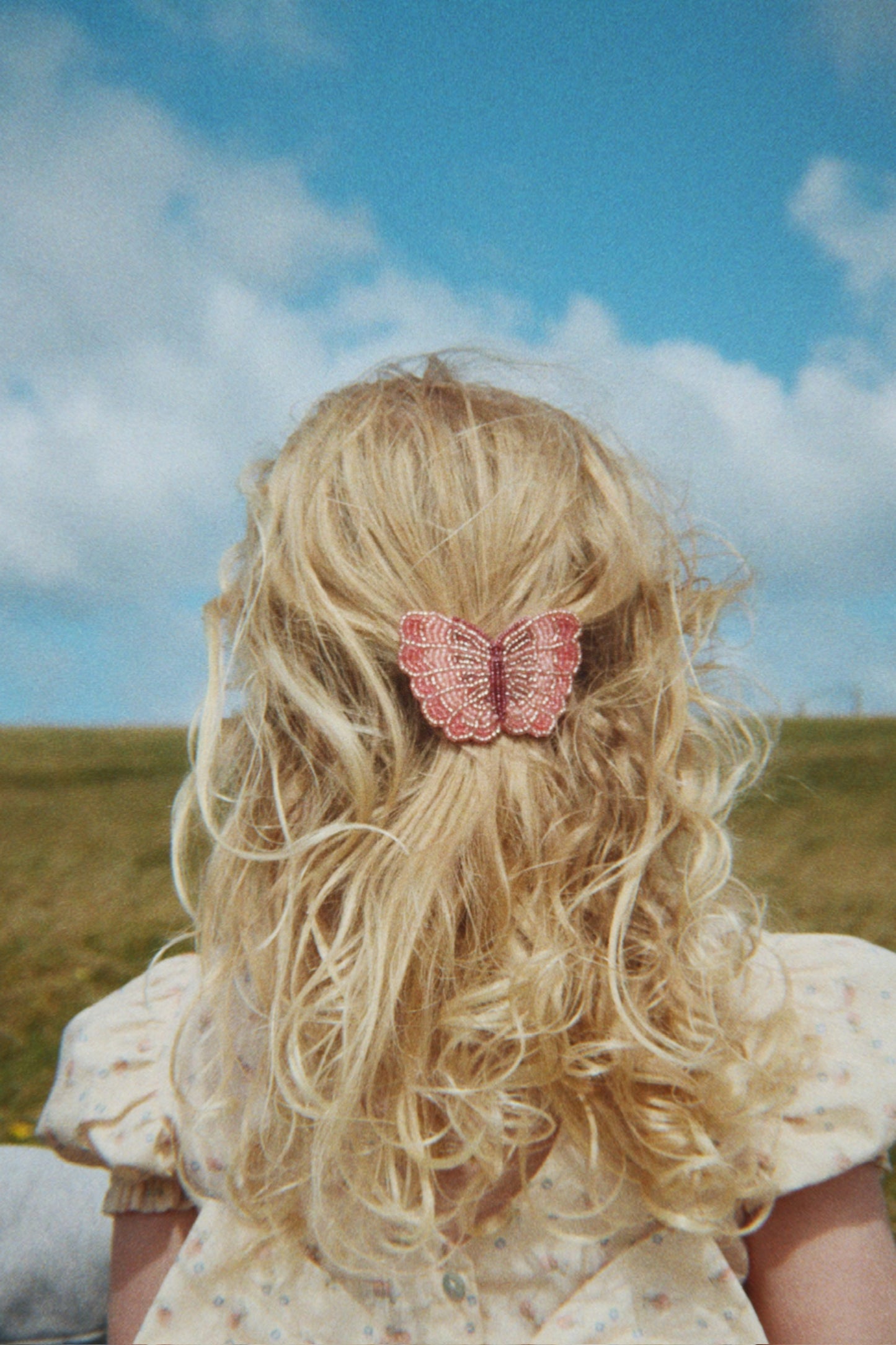 Butterfly Beaded Hair Clip-Konges Slojd