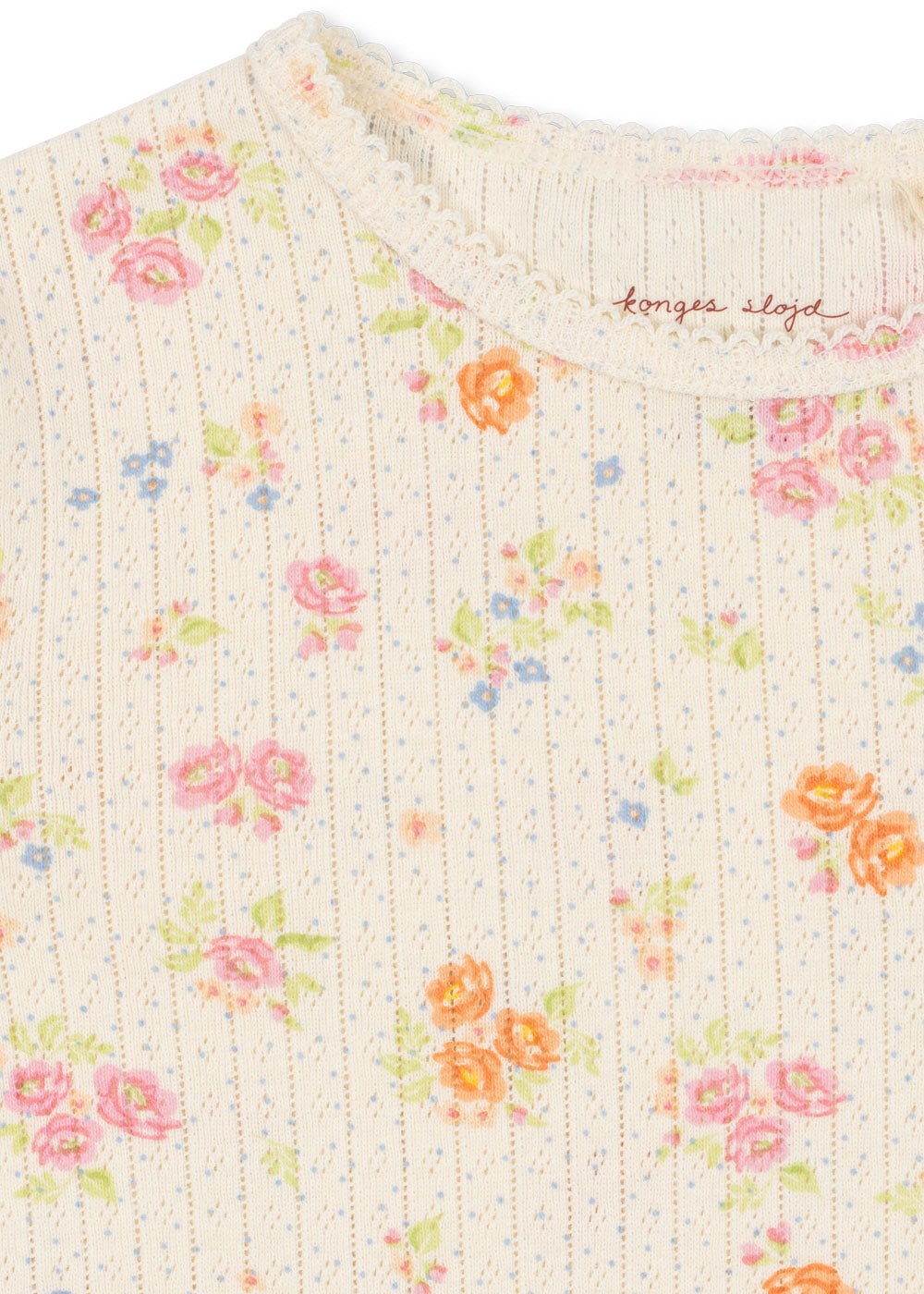 Minnie Pointelle Floral Blouse -Konges Slojd SP26