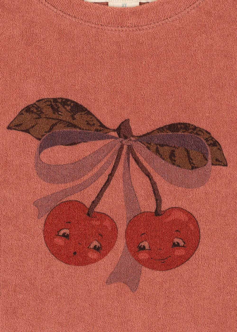 Itty Cherry Terry Romper-Konges Slojd SP26
