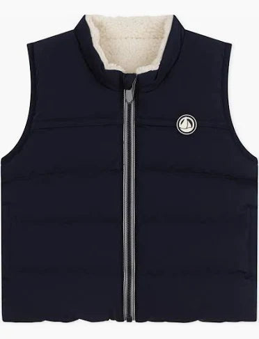 Reversible Quilted Vest w Fleece Lining - Petit Bateau FW25