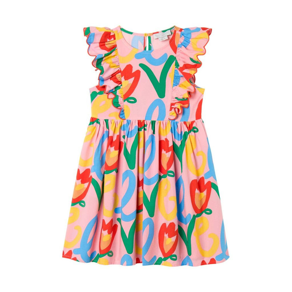 Love Print Dress W Ruffles-Stella McCartney SS26