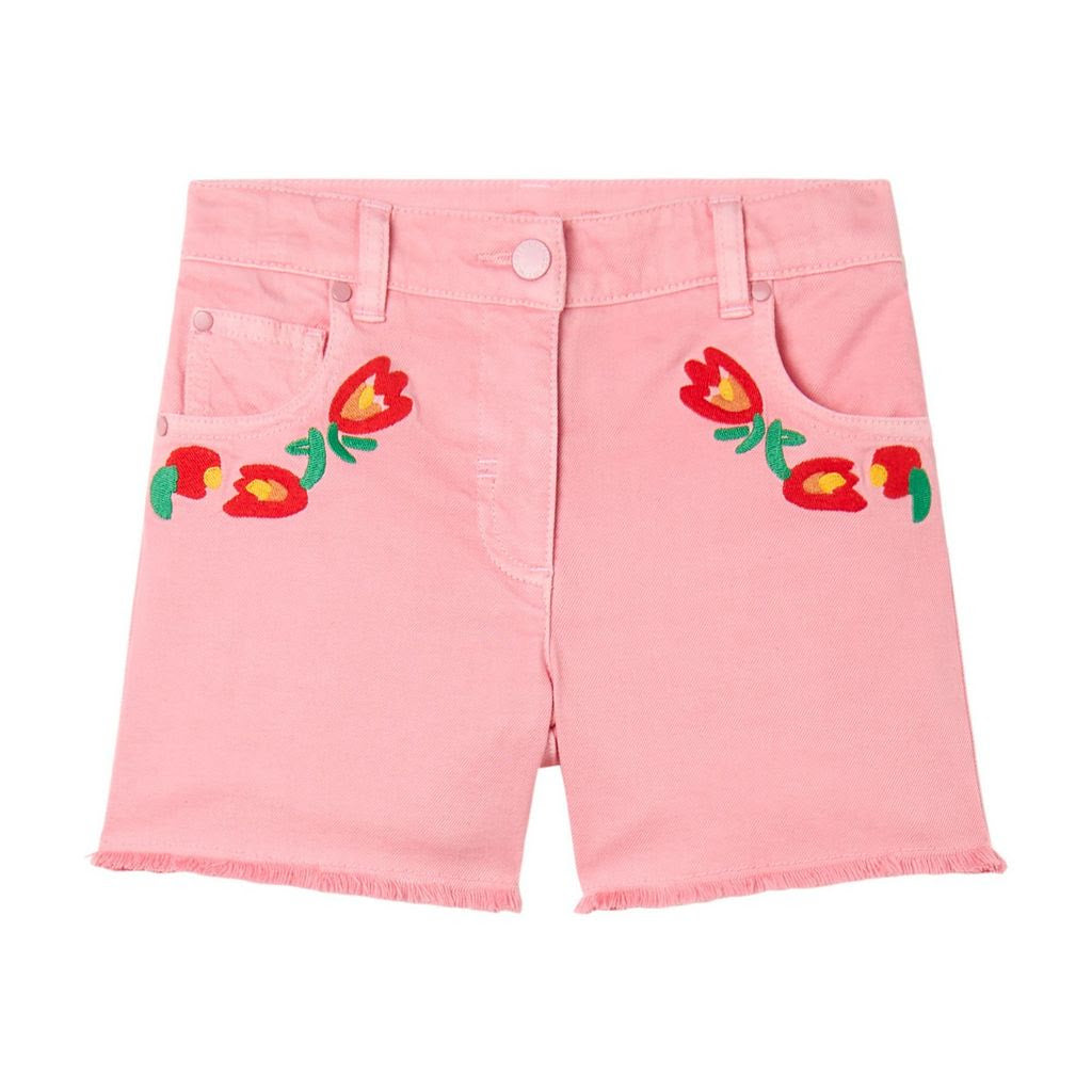 Gabardine Short w Emb Flowers- Stella McCartney SS26