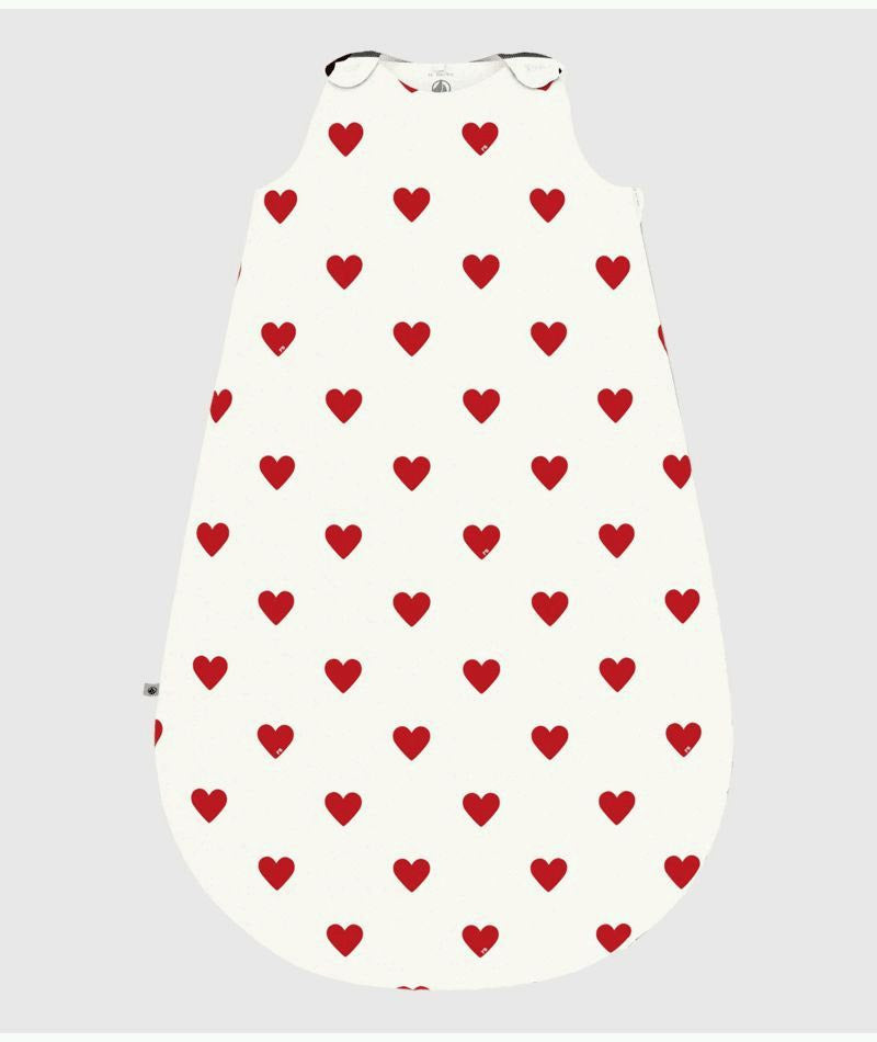 Heart Print Sleep Bag - Petit Bateau FW26