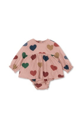 Elin Heart Romper-Konges Slojd FW25