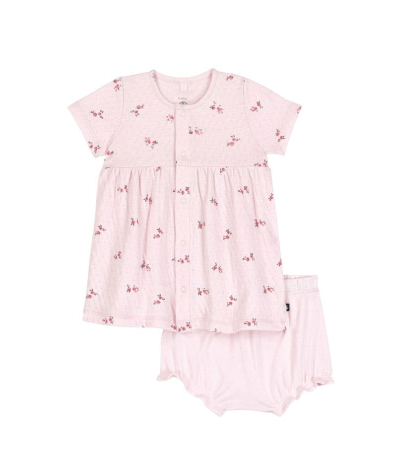 Tiny Flower Print Dress w Bloomer- Petit Bateau SP26