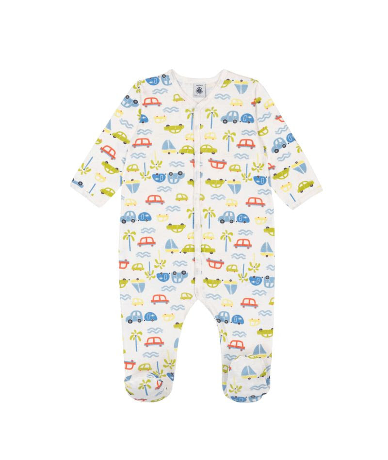 Car Snap Footie- Petit Bateau SP26