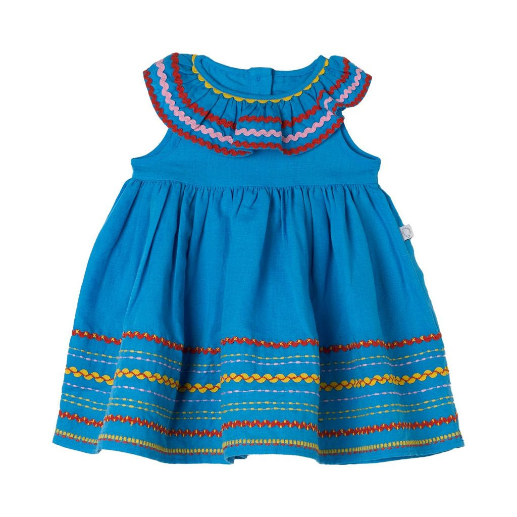Linen Dress w. Ric Rac- Stella McCartney SS26