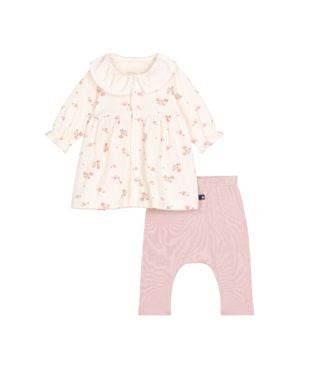 LS Floral Dress w Leggings - Petit Bateau FW25