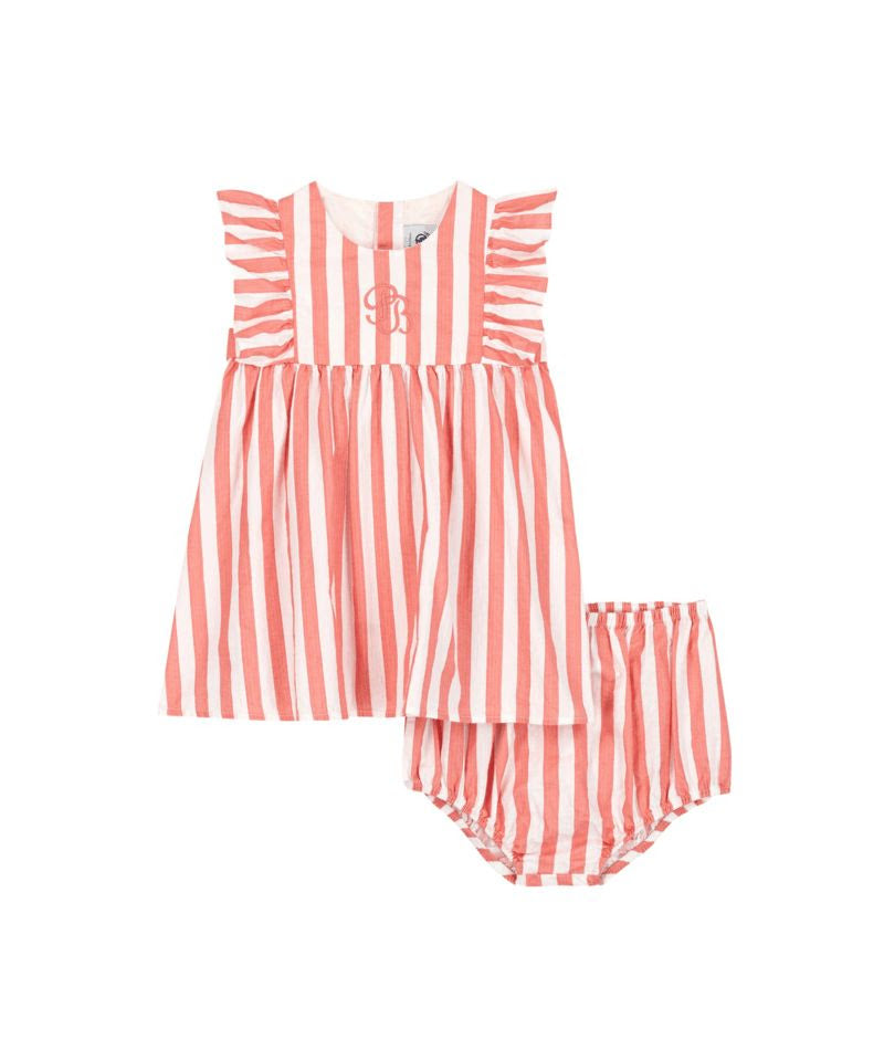 Candy Striped Dress w Bloomer- Petit Bateau SP26