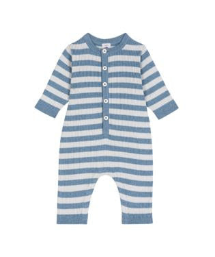 Knit Striped Romper - Petit Bateau Fw25