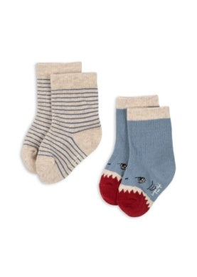 2pk Shark Sock -Konges Slojd
