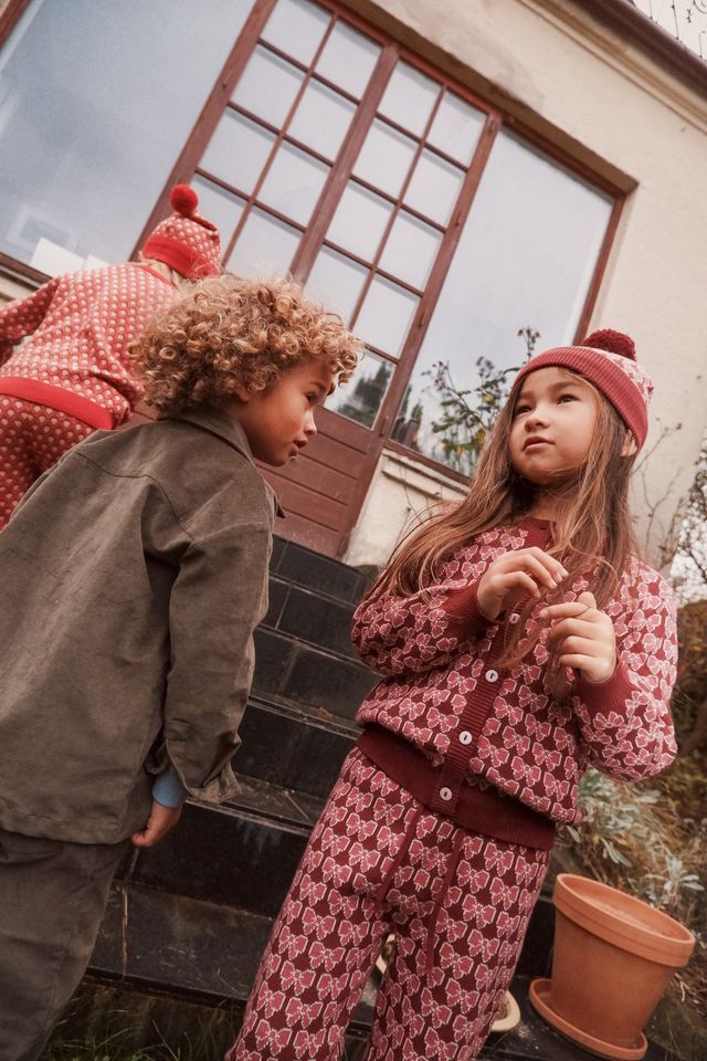 Bow Knit Beanie- Floss FW25