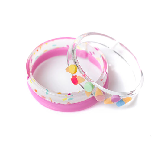 Ice Cream Bangles (Set of 3) - Lilies and Roses