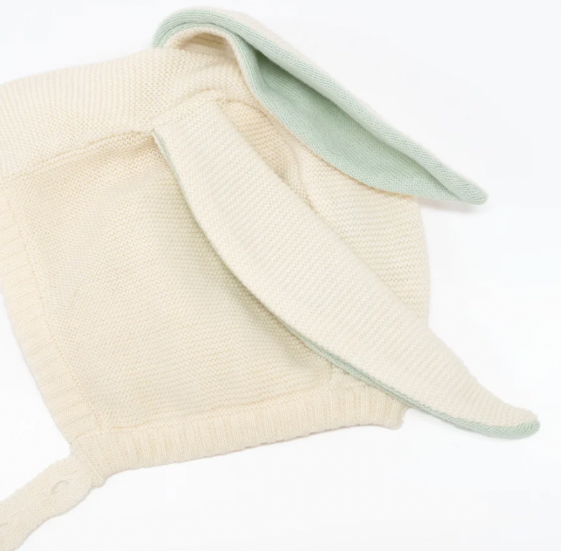 Sparkle Bunny Baby Bonnet - Meri Meri