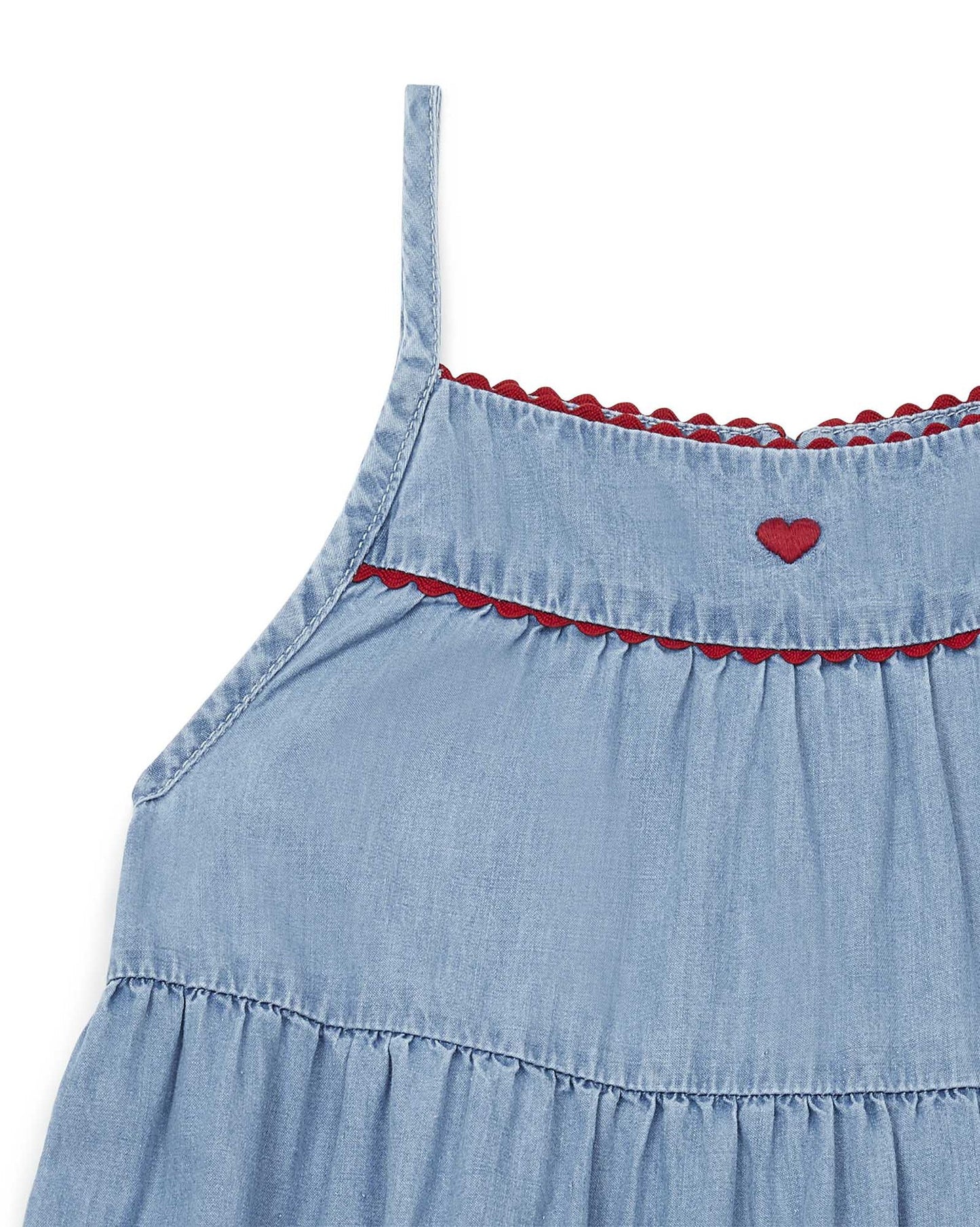 Tiered Denim Dress - Bonton