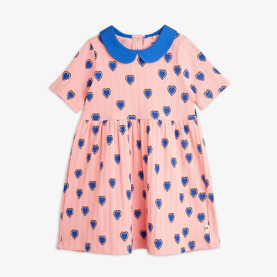 Outlined Heart SS Dress-Mini Rodini SP25