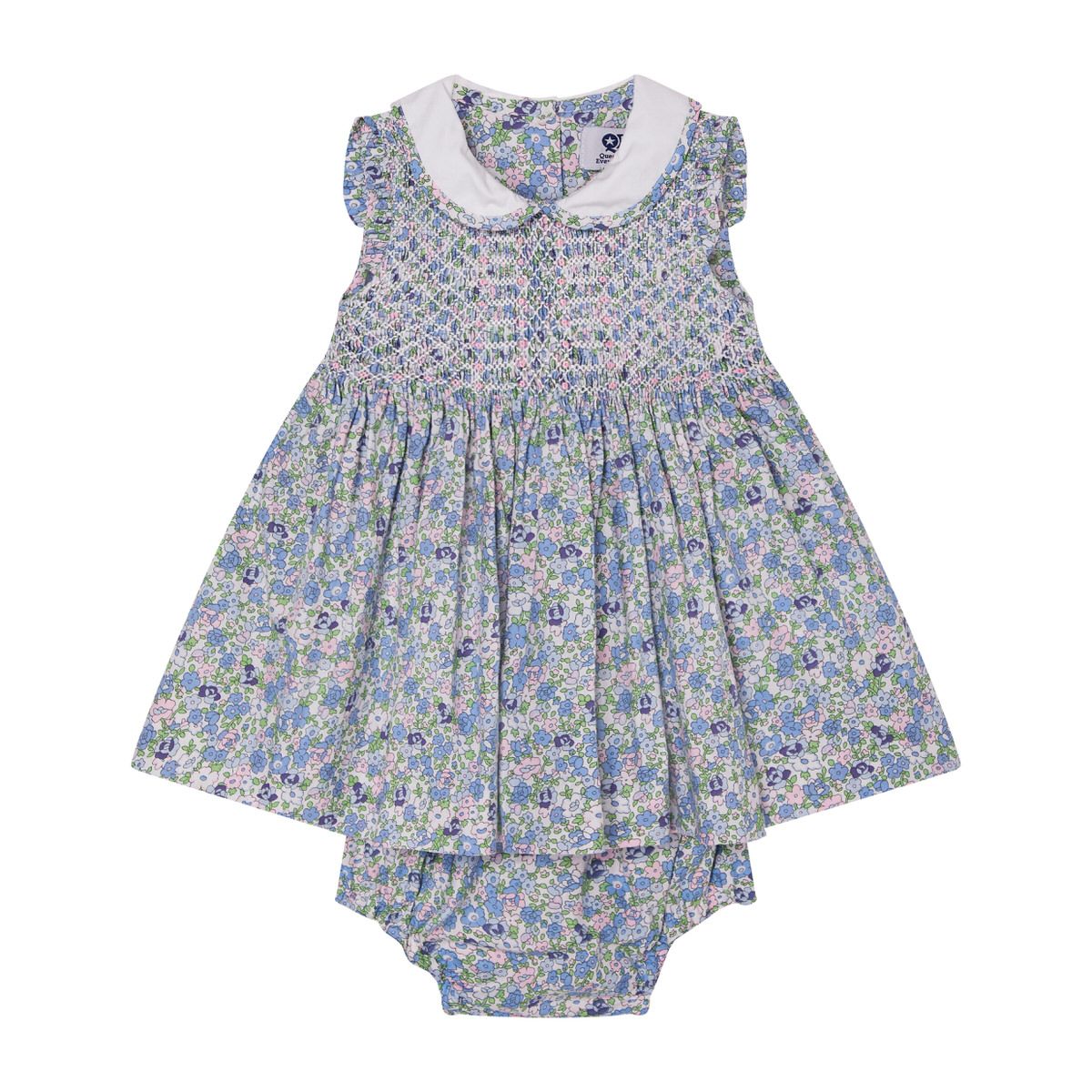 RIver Blue Floral Smocked Dress - Question Everything SP25