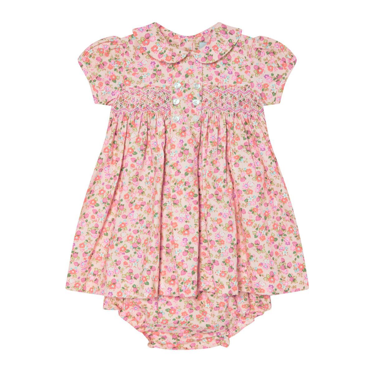 Strawberry Print  Smocked Dress - Question Everything SP25 Luna