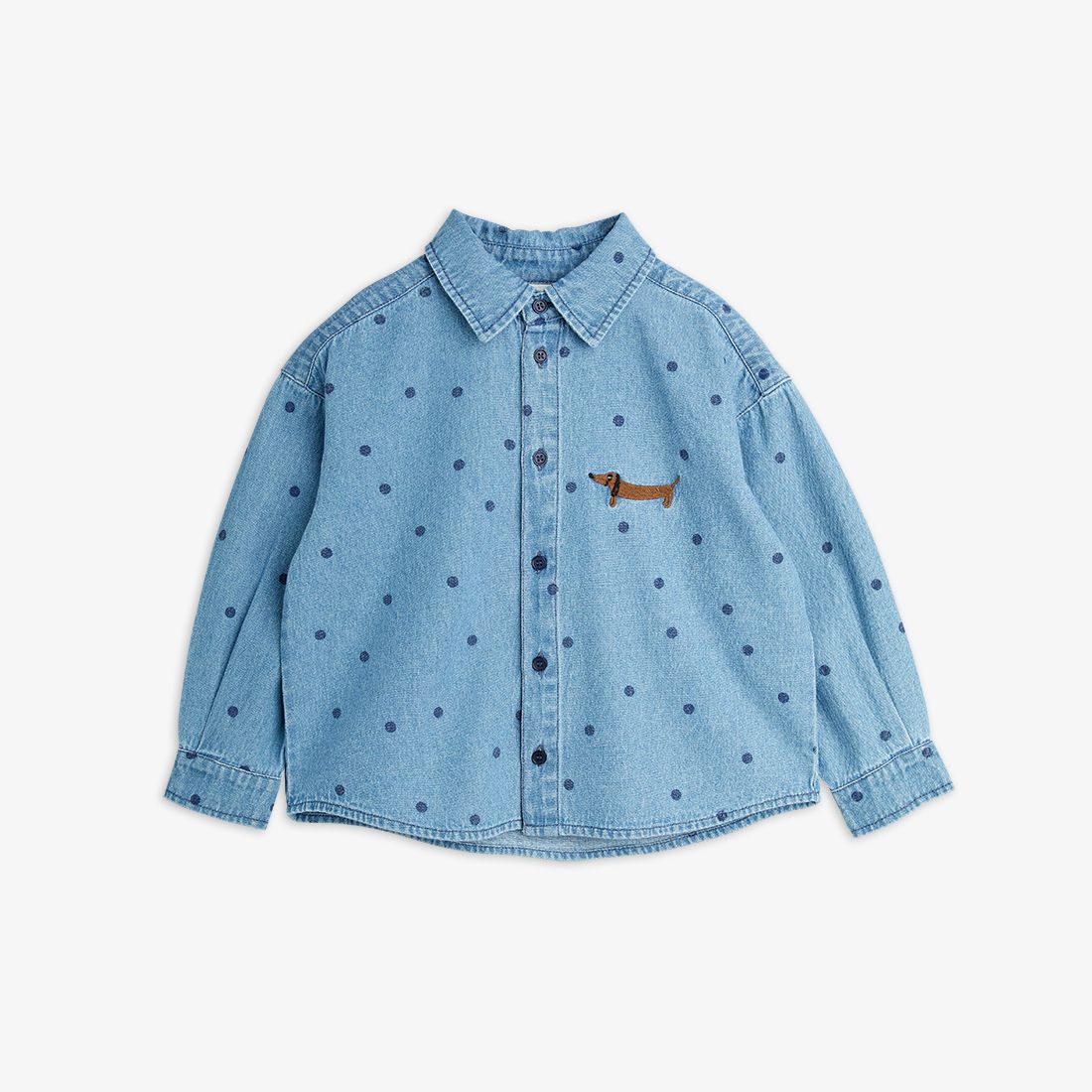 Denim Shirt w Dots-Mini Rodini SP26