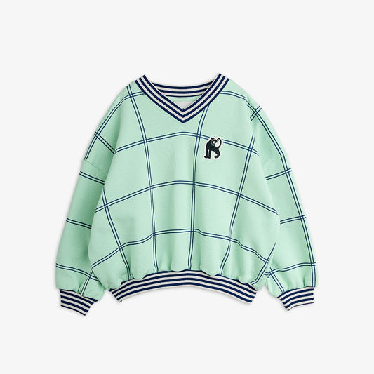 Check Panther Patch Sweat Shirt - Mini Rodini SP26