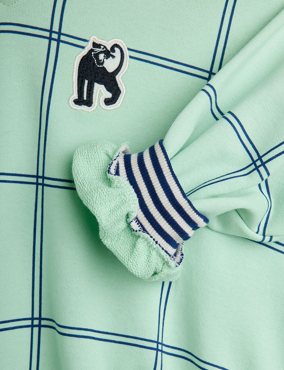 Check Panther Patch Sweat Shirt - Mini Rodini SP26