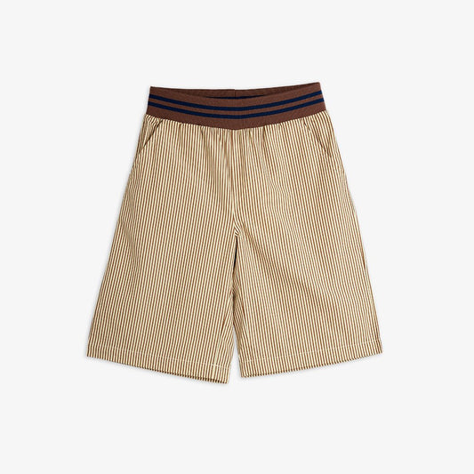 Poplin Brown Striped Short-Mini Rodini SP26