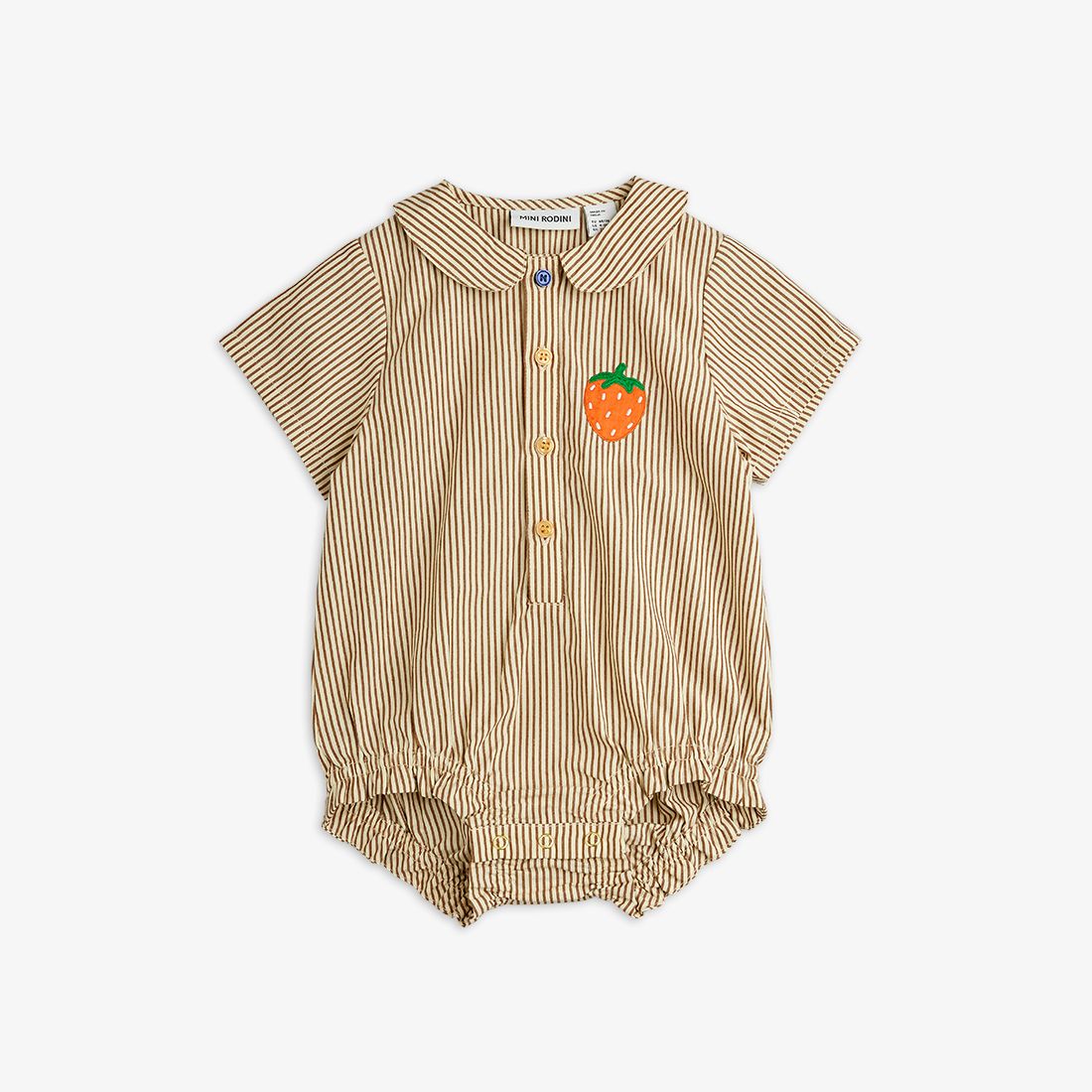 Poplin Stripe Berry Body -Mini Rodini SP26