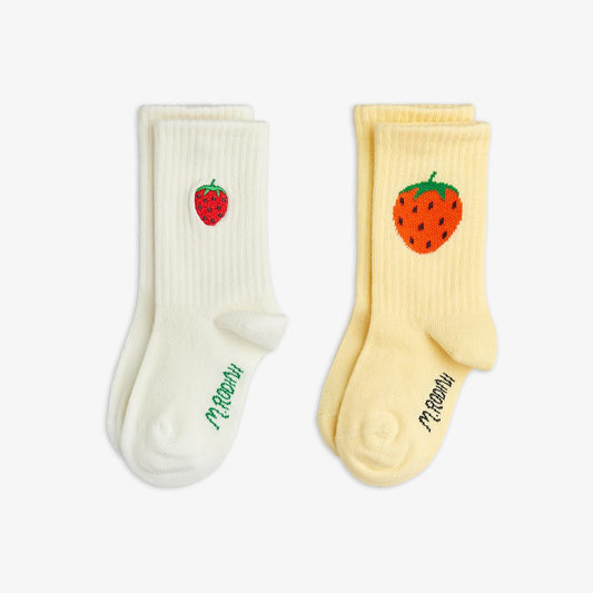 Strawberry 2PK Sock -Mini Rodini SP26