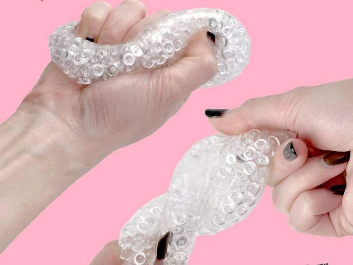 SNOW SQUISH – Clear Jelly Bead Stress Ball