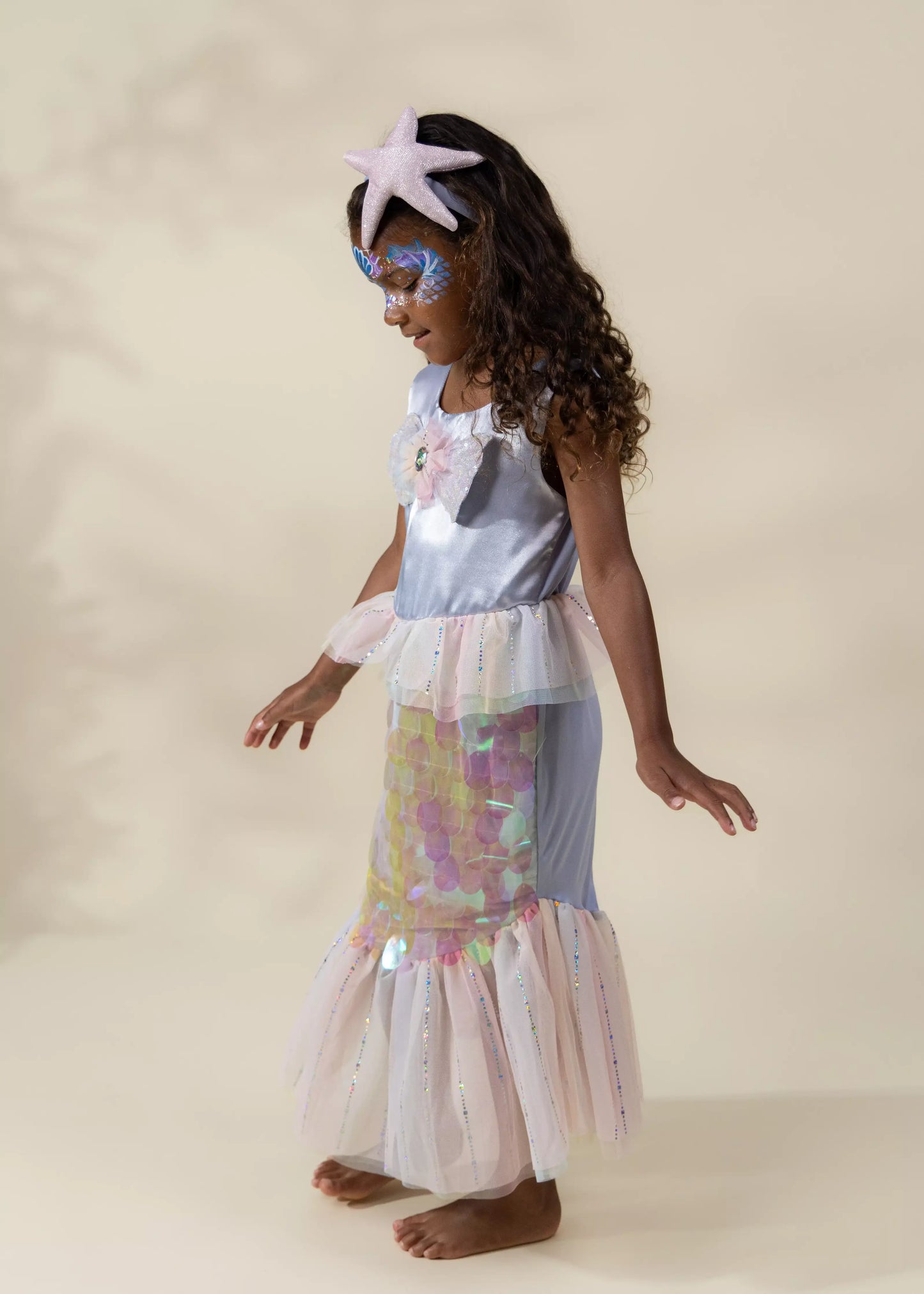 Mermaid Dress & Starfish Headband - Coco Village