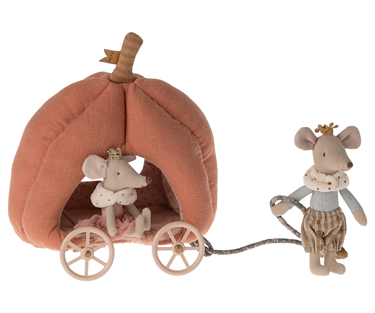 Mouse Pumpkin Carriage - Maileg