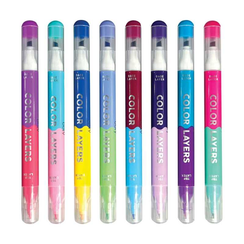 Color Layers Double Ended Layering Markers - Ooly