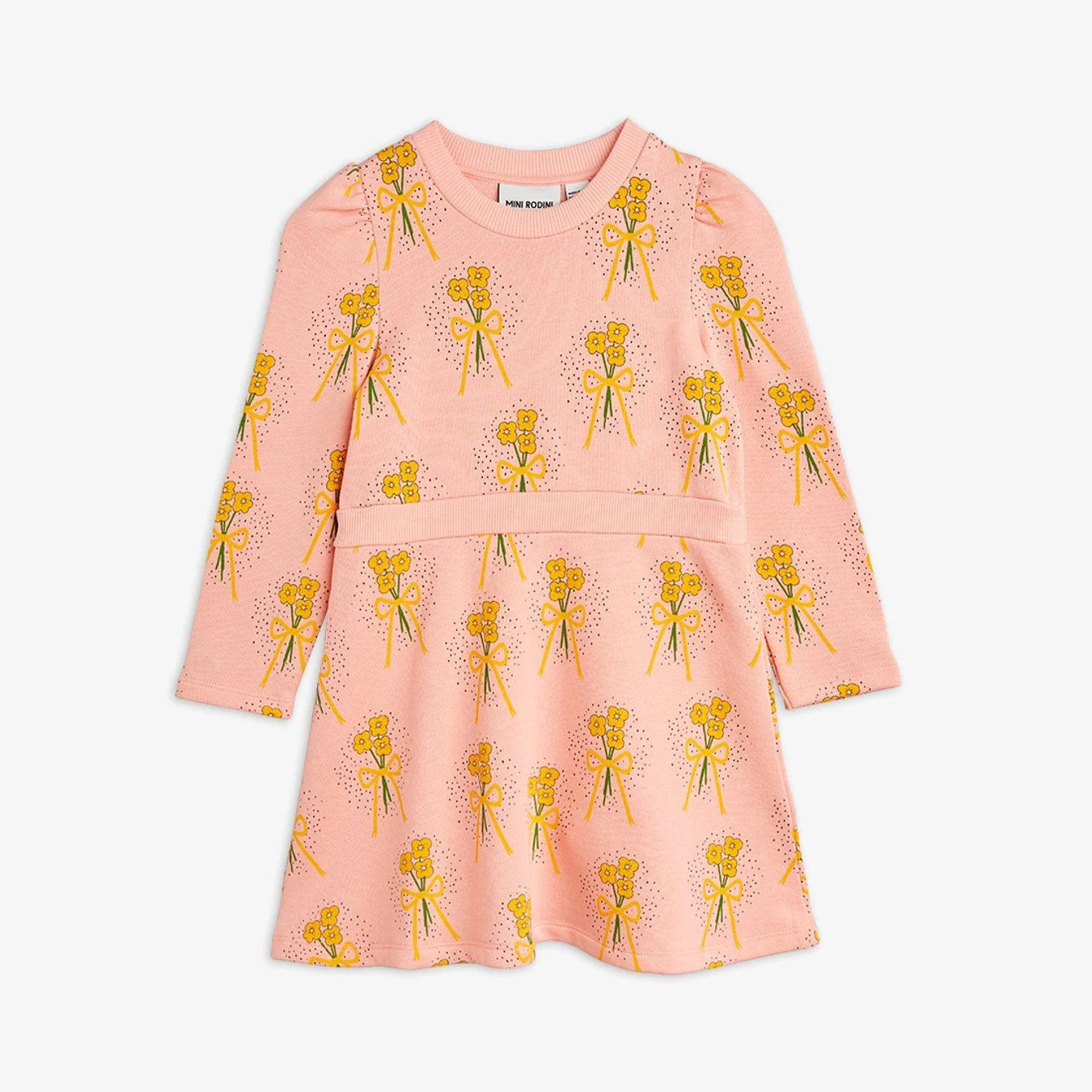 mini rodini flower dress Flower Sweat Dress-Mini Rodini FW24