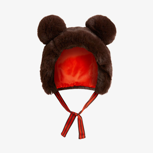 Faux Fur Ears Hat-Mini Rodini FW24