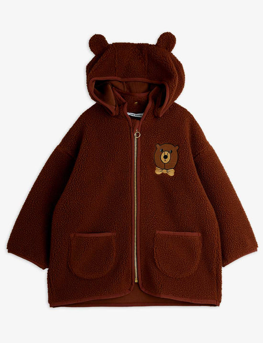Bear Emb Pile Jacket-Mini Rodini FW25