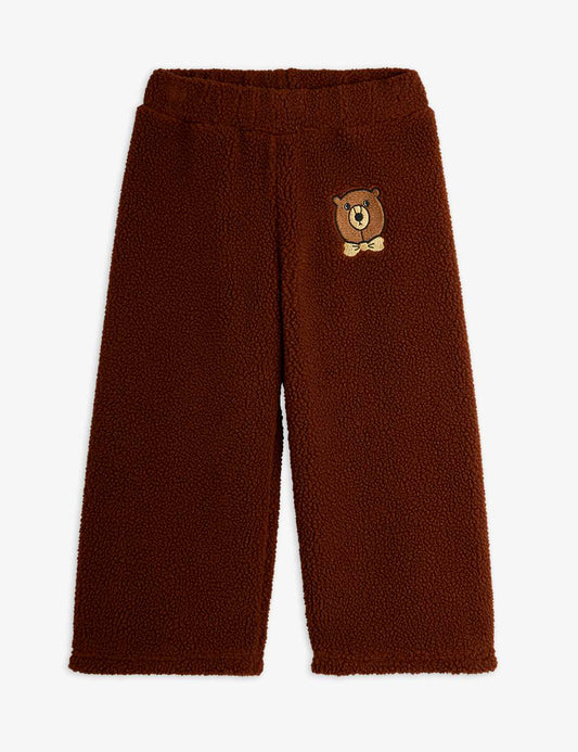 Bear Emb Pile Pant -Mini Rodini FW25