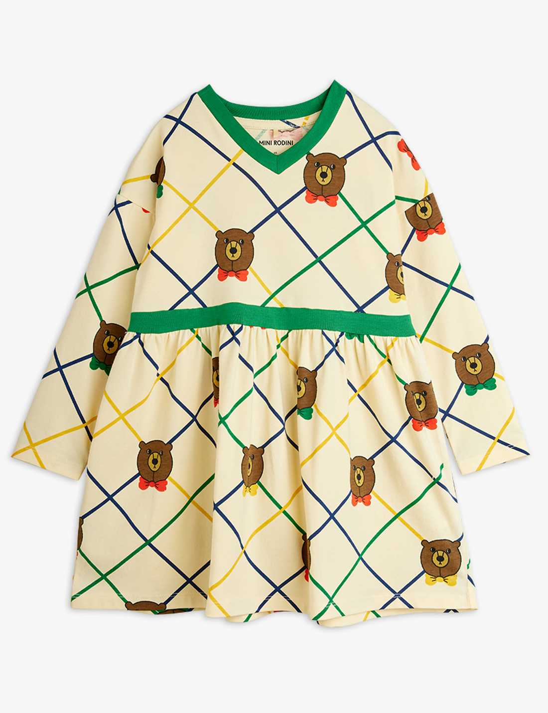 Bear Check Dress-Mini Rodini FW25