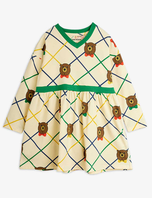 Bear Check Dress-Mini Rodini FW25