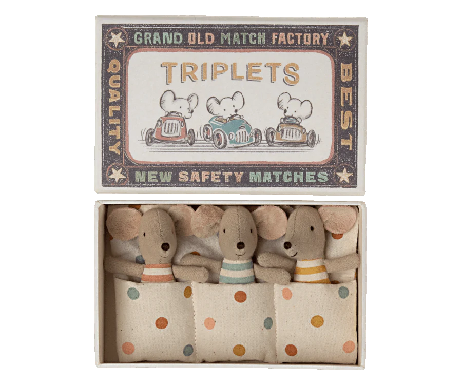 Baby Triplets in Matchbox - Maileg