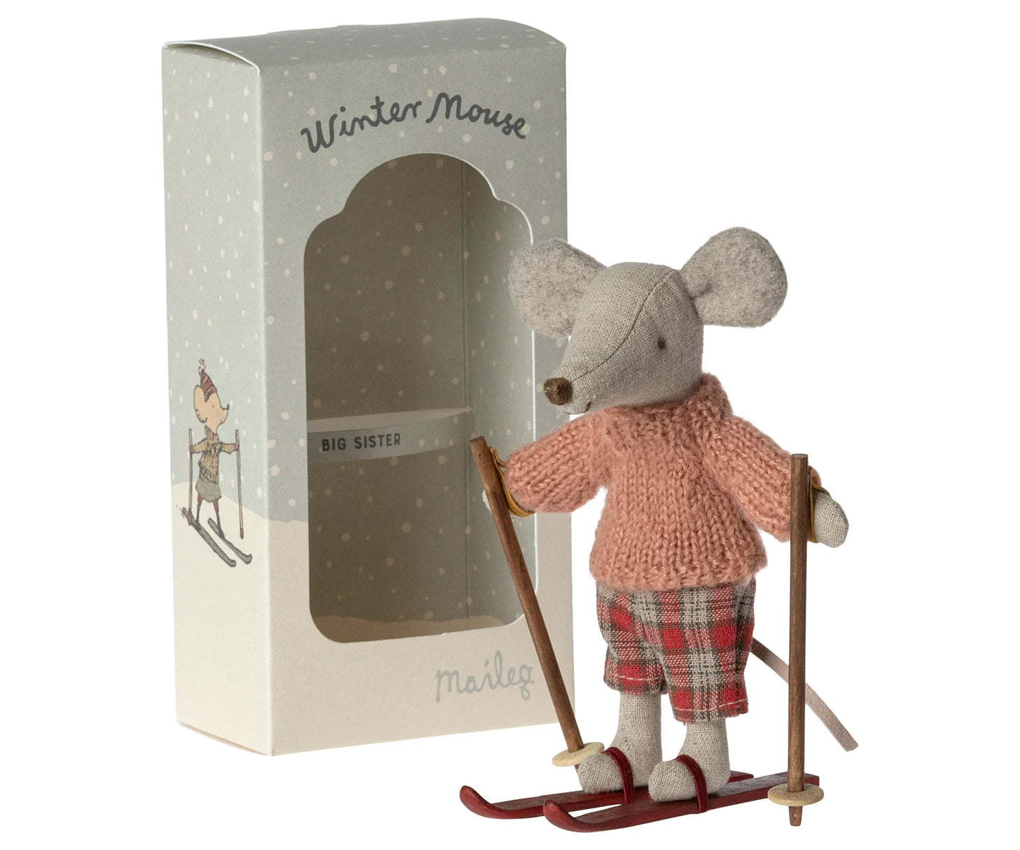 Winter Mouse with Ski Set - Maileg